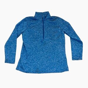 Bit & Bridle Blue Sweatshirt Women’s Large 1/4 Zip Pullover Sweater Long Sleeve
